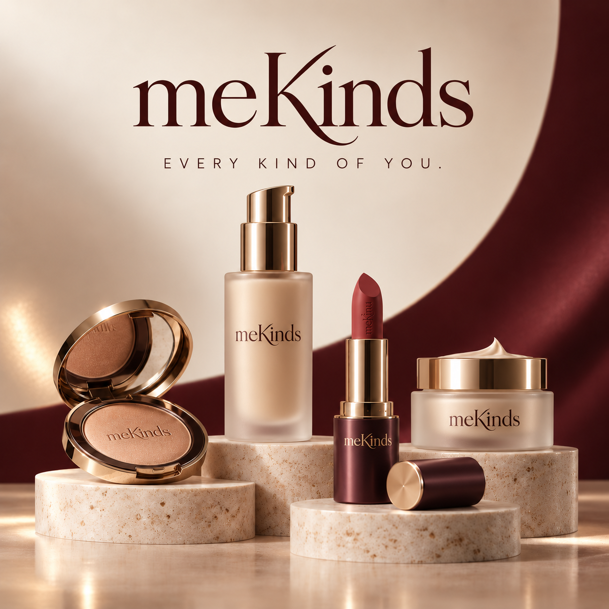 meKinds luxury beauty collection concept